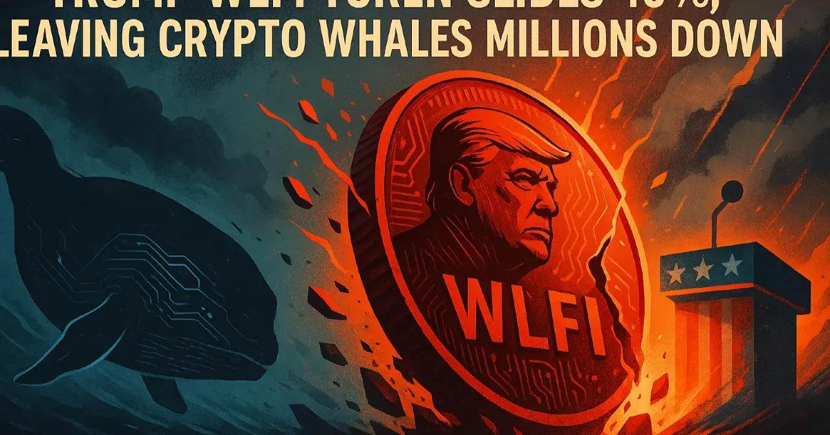 Trump’s WLFI Token Slides 40%, Leaving Crypto Whales Millions Down